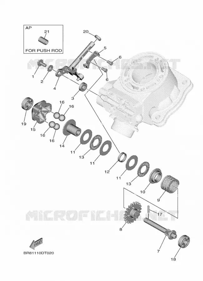 EXHAUST VALVE Yamaha MOTO 65 2020 YZ  YZ65