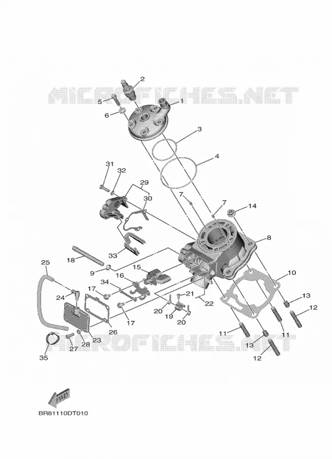 CYLINDER Yamaha MOTO 65 2021 YZ  YZ65