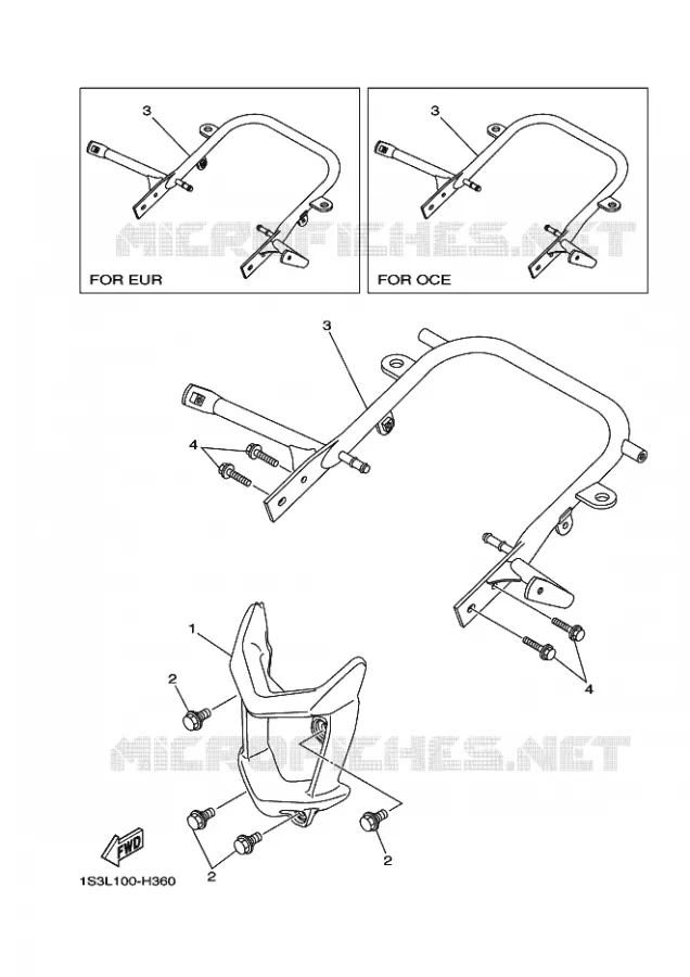 BUMPER Yamaha QUAD 700 2014 RAPTOR  YFM700RYFM700RE