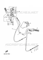 HANDLEBAR & CABLES for Yamaha KODIAK 1996