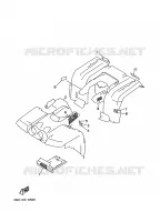 STICKER / LABEL 3 for Yamaha KODIAK 1996