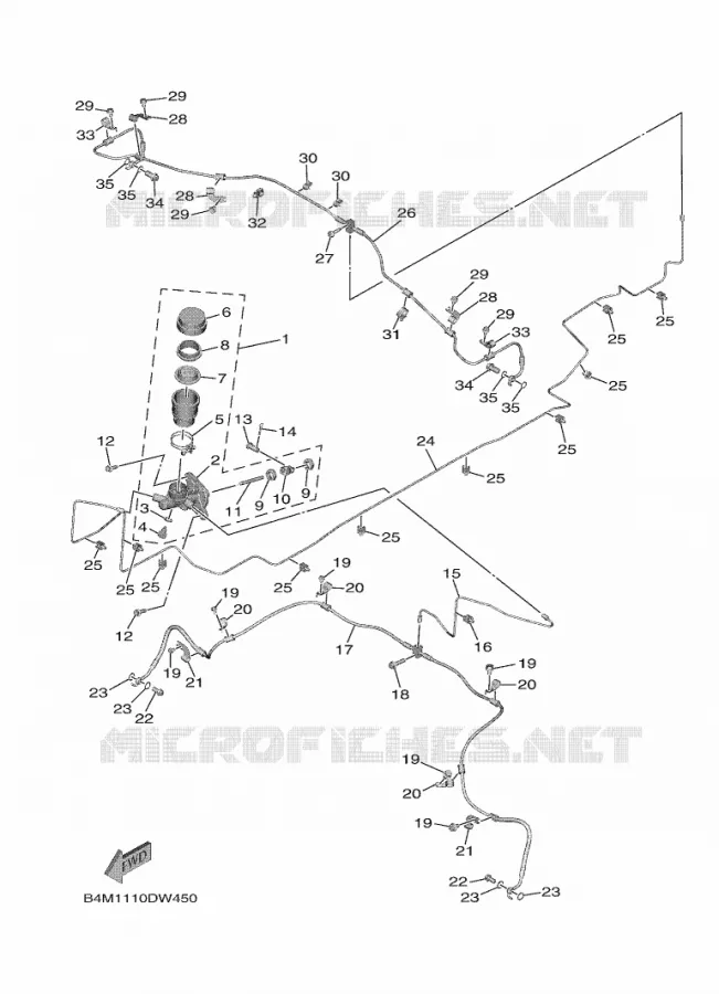 MASTER CYLINDER Yamaha SIDE BY SIDE 1000 2021 WOLVERINE  YXE1000EW/YX10EPAM