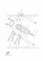 GEAR SHIFT SELECTOR DRUM / FORKS for Yamaha MT 2020