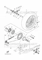 REAR WHEEL for Yamaha MT 2020