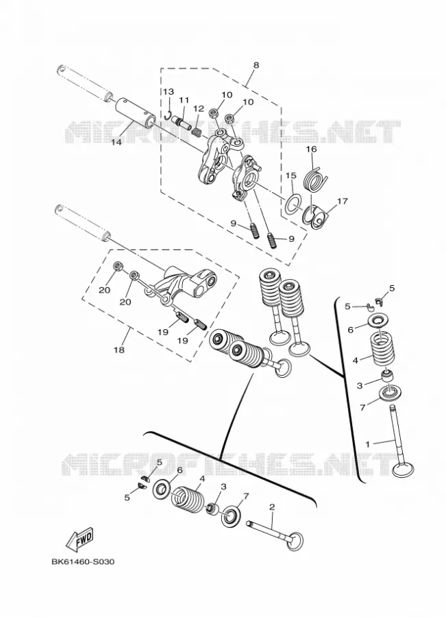 VALVE Yamaha MOTO 125 2020 R125  YZF125-A