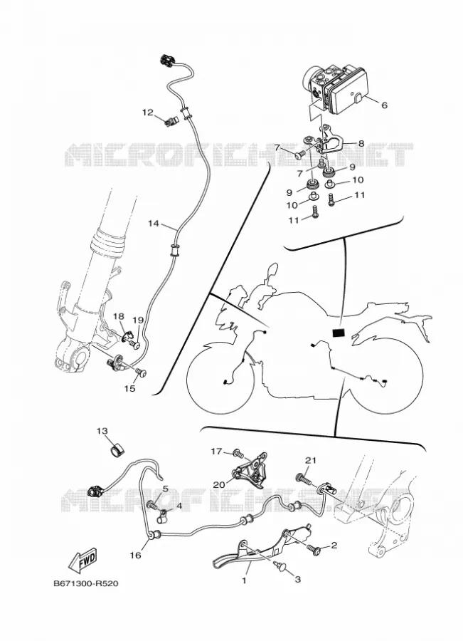 ELECTRICAL 3 Yamaha MOTO 1000 2020 MT  MTN1000