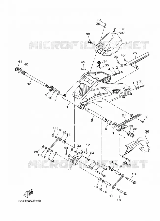 SWINGARM Yamaha MOTO 1000 2020 MT  MTN1000