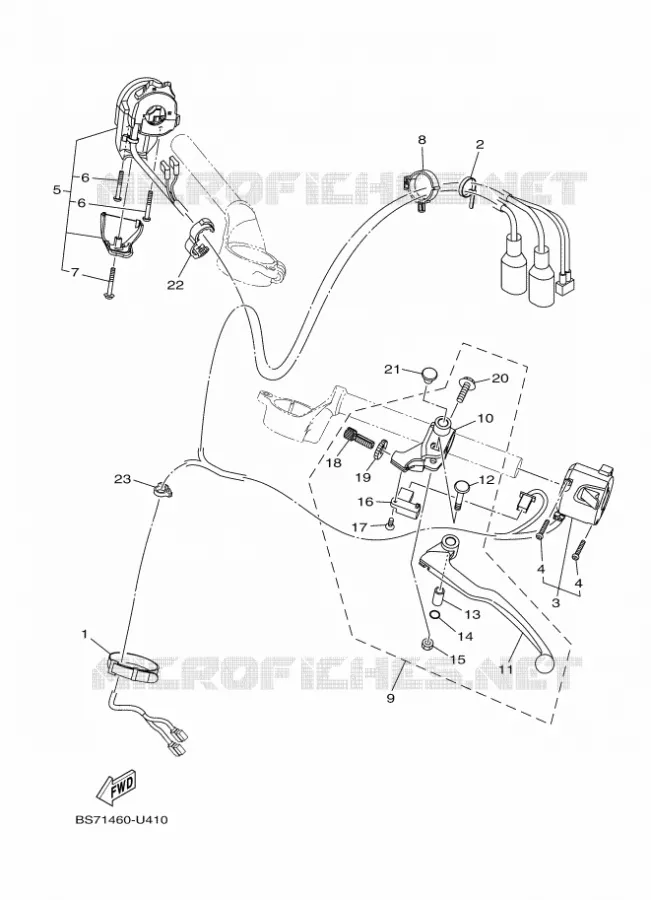 SWITCH / LEVER Yamaha MOTO 250 2020 R25  YZF250-A