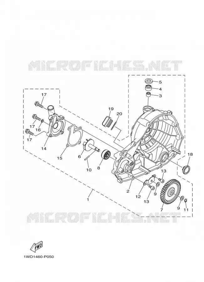 WATERPUMP / HOSES Yamaha MOTO 250 2020 R25  YZF250-A