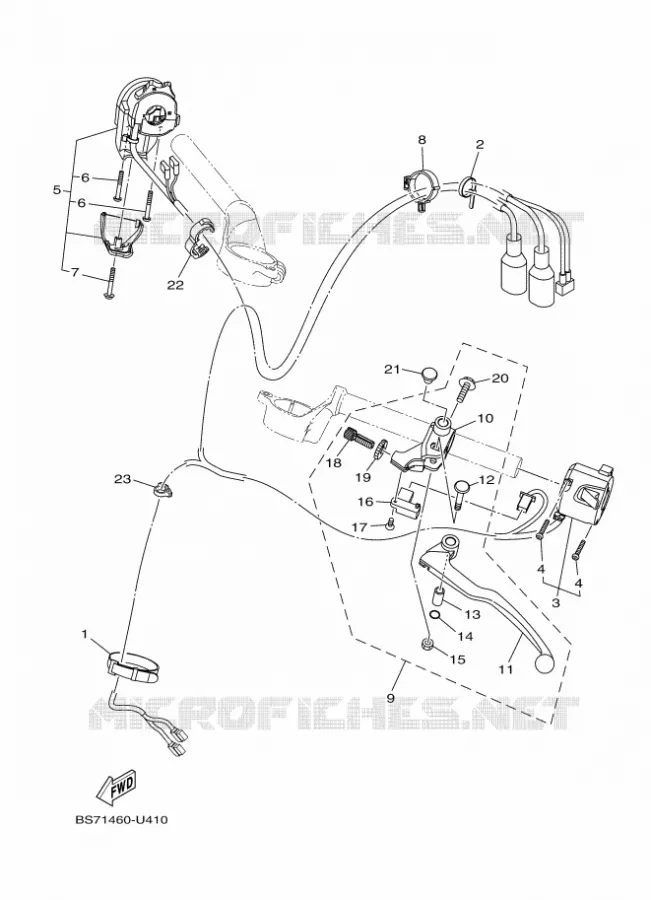 SWITCH / LEVER Yamaha MOTO 300 2020 R3  YZF320-A