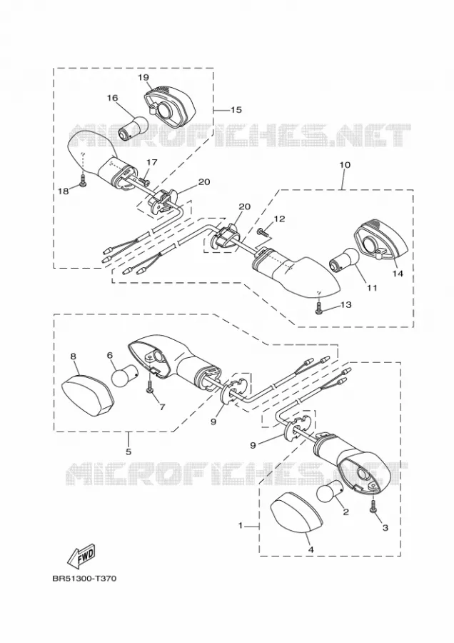 INDICATOR Yamaha MOTO 300 2020 R3  YZF320-A