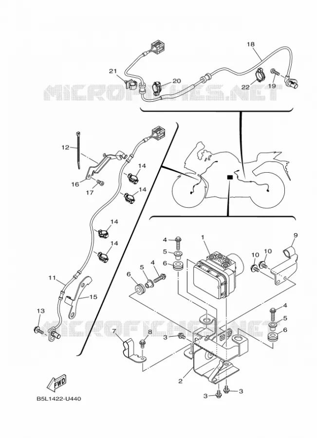 ELECTRICAL 3 Yamaha MOTO 300 2020 R3  YZF320-A