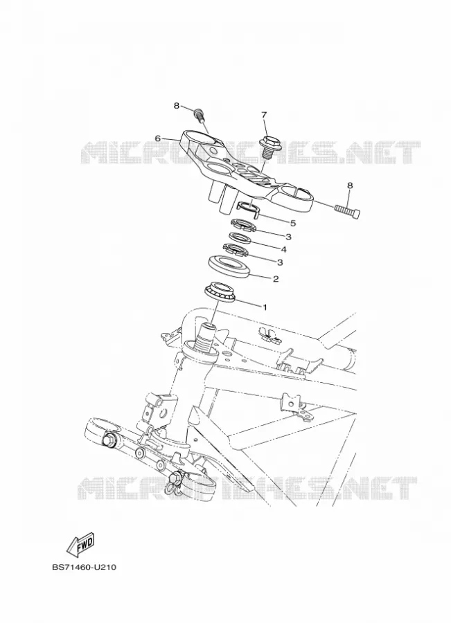 STEERING Yamaha MOTO 300 2020 R3  YZF320-A