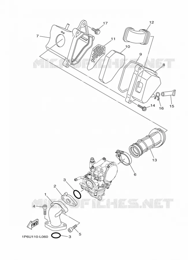 INTAKE Yamaha MOTO 50 2020 TTR  TT-R50E