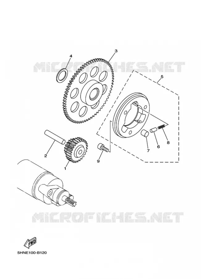 STARTER MOTOR Yamaha MOTO 50 2020 TTR  TT-R50E
