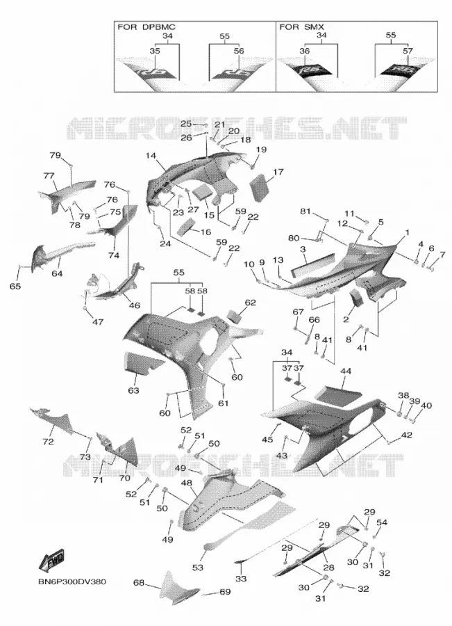 FAIRING 2 Yamaha MOTO 600 2020 R6  YZF600