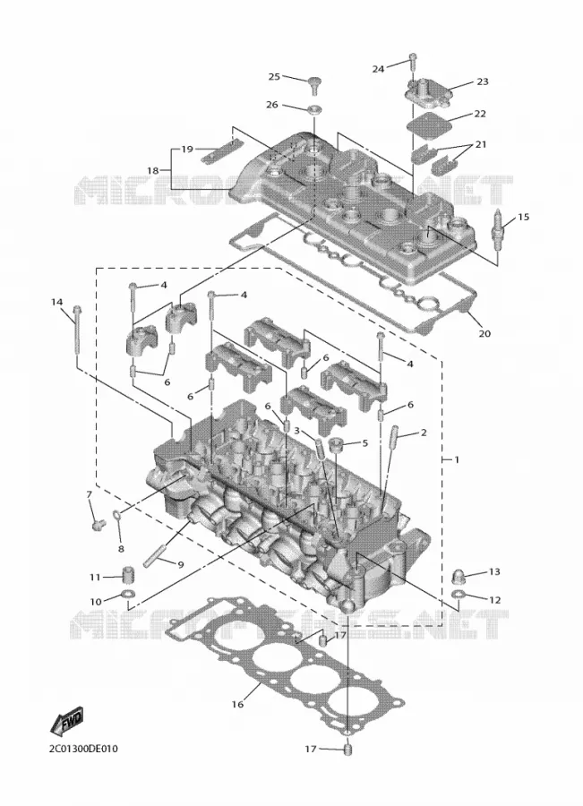 CYLINDER Yamaha MOTO 600 2020 R6  YZF600