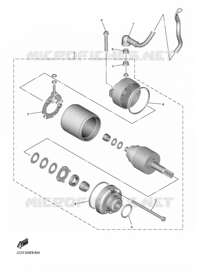 STARTER MOTOR Yamaha MOTO 600 2020 R6  YZF600