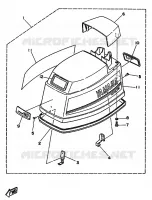 TOP COWLING for Yamaha 40 1992