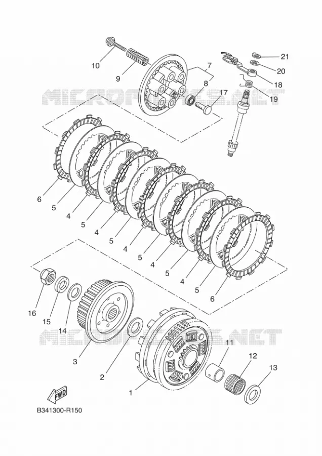 STARTER CLUTCH Yamaha MOTO 700 2020 TENERE  XTZ690D-B