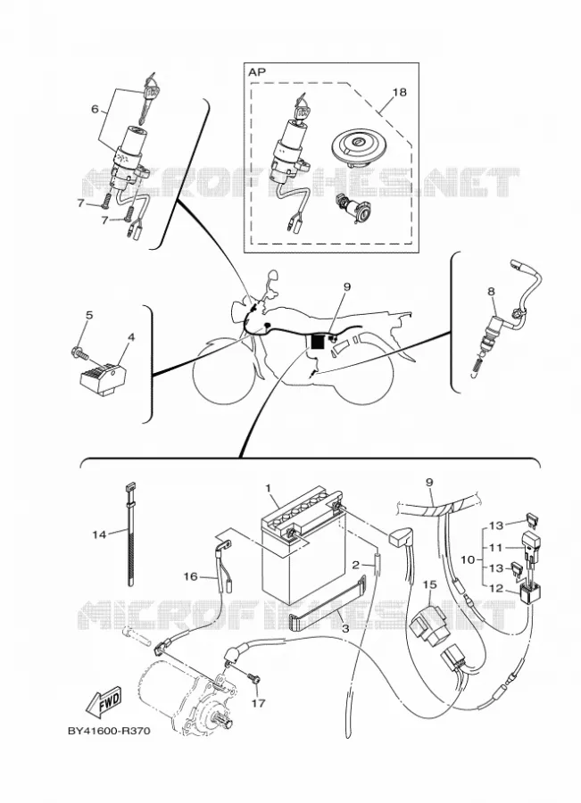ELECTRICAL 1 Yamaha MOTO 110 2020 CRUX  YD110D-4