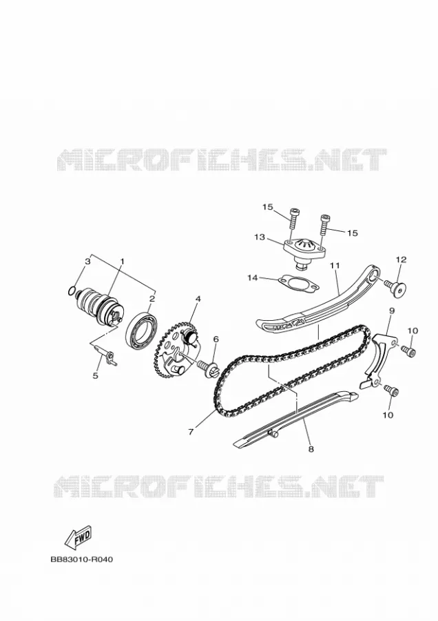 CAMSHAFT / TIMING CHAIN Yamaha SCOOTER 155 2020 TRICITY  MWS150-A