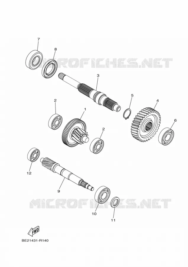 TRANSMISSION Yamaha SCOOTER 125 2020 TRICITY  MWS125-A