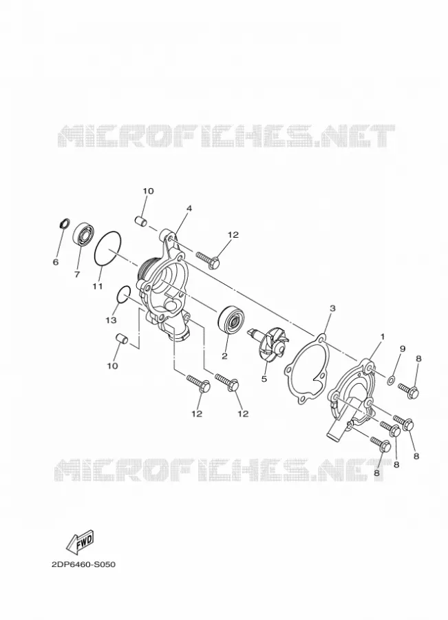 WATERPUMP / HOSES Yamaha SCOOTER 125 2020 TRICITY  MWS125-A