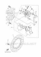 REAR BRAKE CALIPER for Yamaha TRICITY 2020