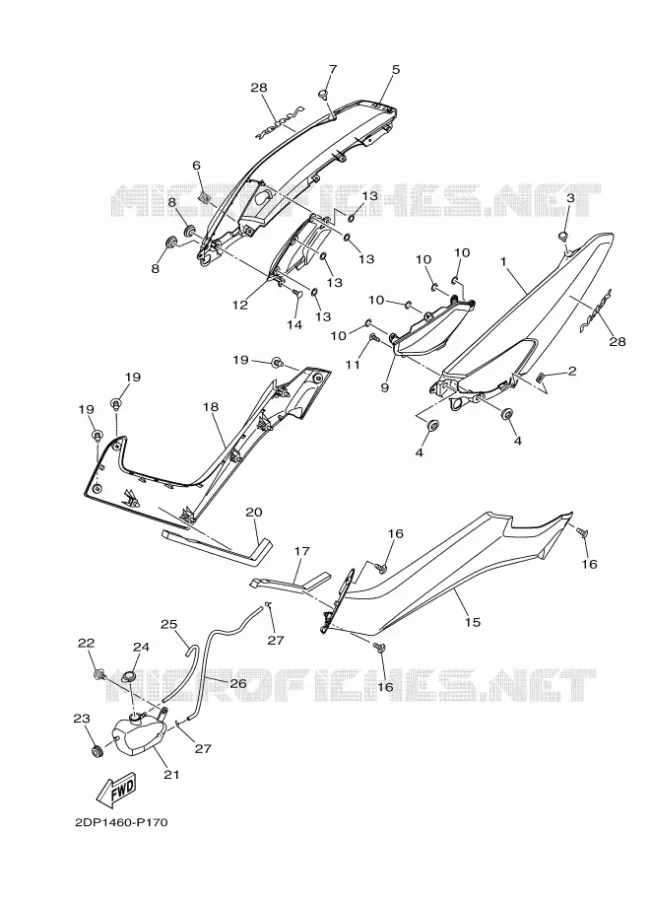 SIDE COVER Yamaha SCOOTER 125 2020 NMAX  GPD125-A