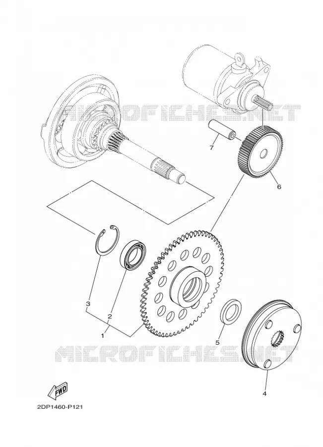 STARTER MOTOR Yamaha SCOOTER 155 2020 NMAX  GPD150-A