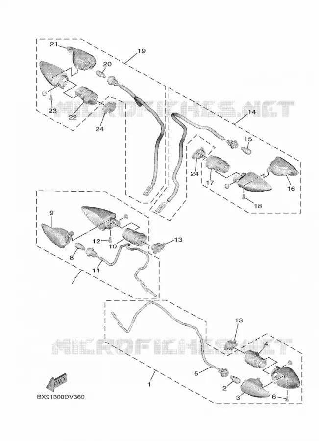 INDICATOR Yamaha SCOOTER 300 2020 TRICITY  MWD300