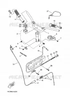 HANDLEBAR & CABLES for Yamaha BOOSTER (MBK) 2012