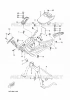 STAND / FOOTREST for Yamaha BOOSTER (MBK) 2012