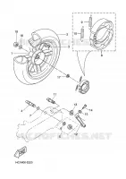 REAR WHEEL for Yamaha BOOSTER (MBK) 2012