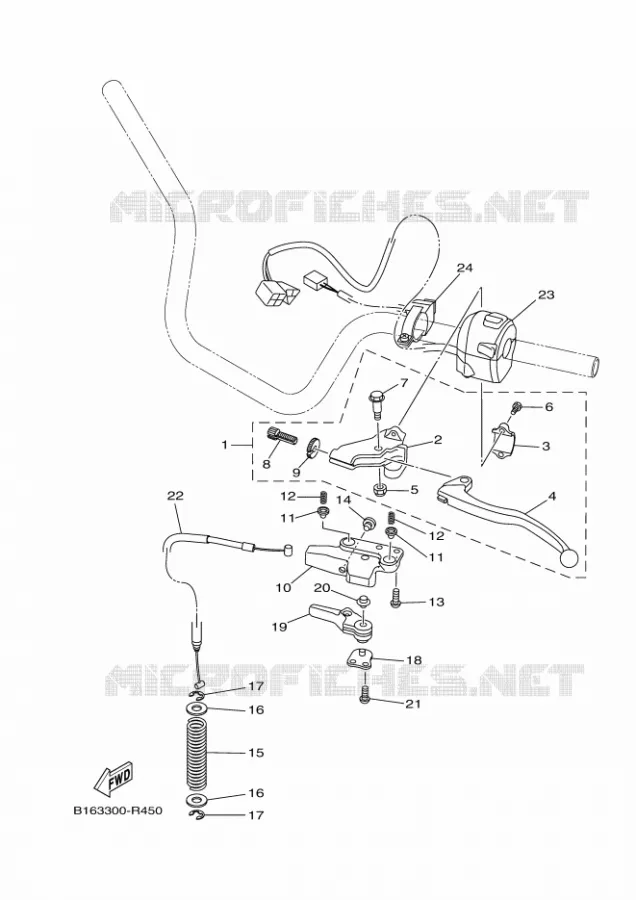 SWITCH / LEVER Yamaha QUAD 700 2020 KODIAK  YFM700FWB