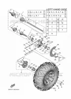REAR WHEEL for Yamaha WOLVERINE 2020