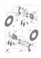 REAR BRAKE CALIPER for Yamaha WOLVERINE 2020