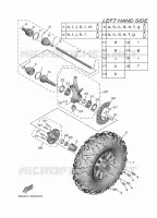 FRONT WHEEL for Yamaha WOLVERINE 2020