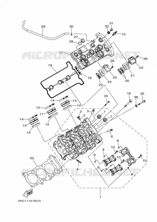CYLINDER Yamaha SIDE BY SIDE 1000 2020 YXZ  YXZ1000ET