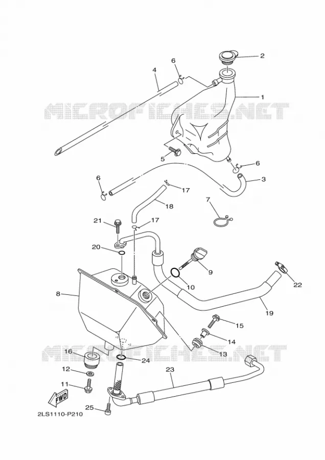 OIL TANK Yamaha QUAD 700 2020 RAPTOR  YFM700R