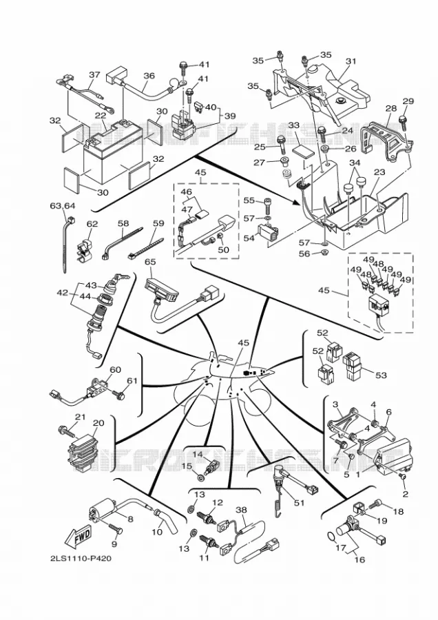 ELECTRICAL 1 Yamaha QUAD 700 2020 RAPTOR  YFM700R