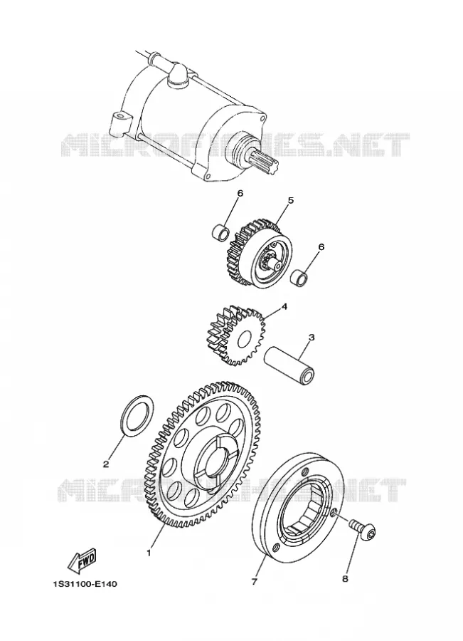 STARTER MOTOR Yamaha QUAD 700 2020 RAPTOR  YFM700R
