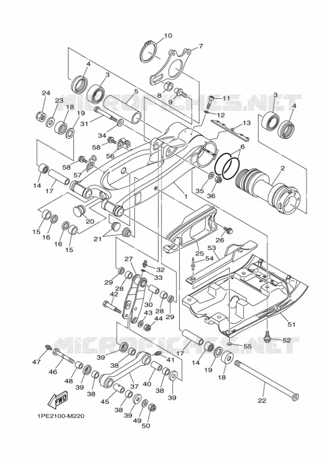 SWINGARM Yamaha QUAD 700 2020 RAPTOR  YFM700R