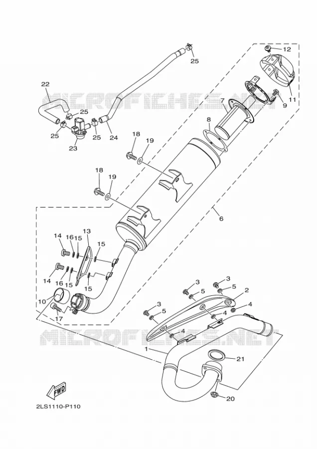 EXHAUST Yamaha QUAD 700 2020 RAPTOR  YFM700R