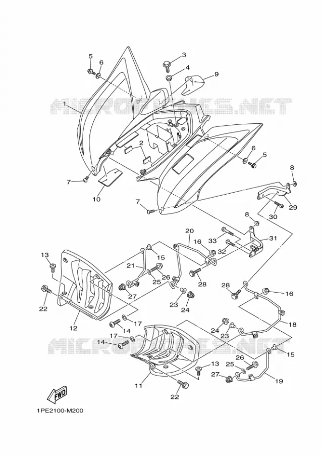 REAR FENDER Yamaha QUAD 700 2020 RAPTOR  YFM700R