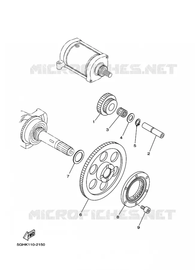 STARTER CLUTCH Yamaha QUAD 450 2020 KODIAK  YFM450FWB