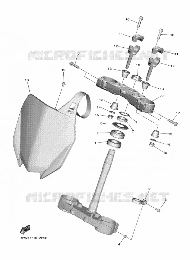STEERING Yamaha MOTO 450 2021 YZF  YZ450F