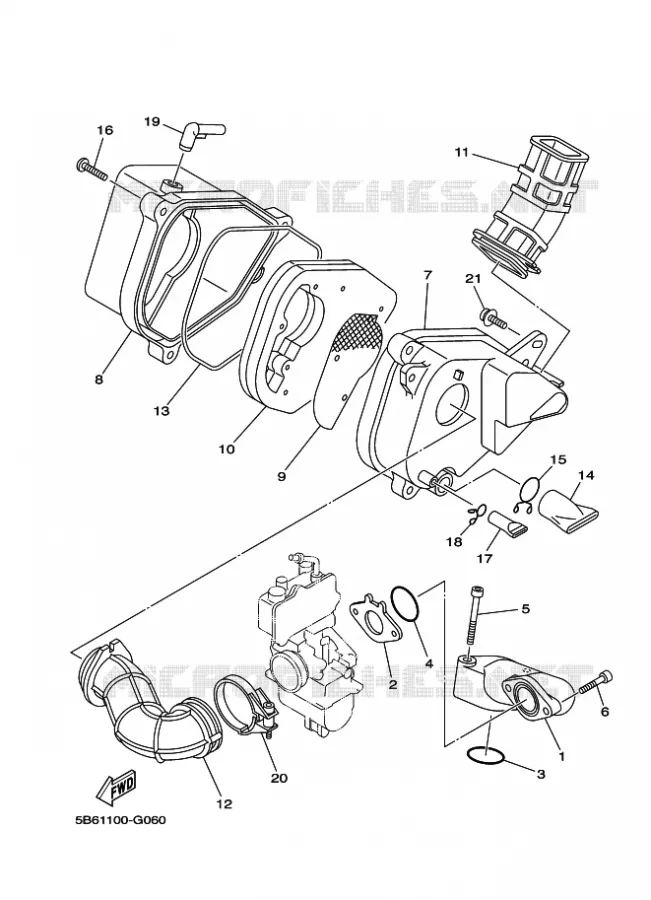 INTAKE Yamaha MOTO 110 2021 TTR  TT-R110E
