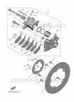 REAR BRAKE CALIPER for Yamaha TRACER 2021